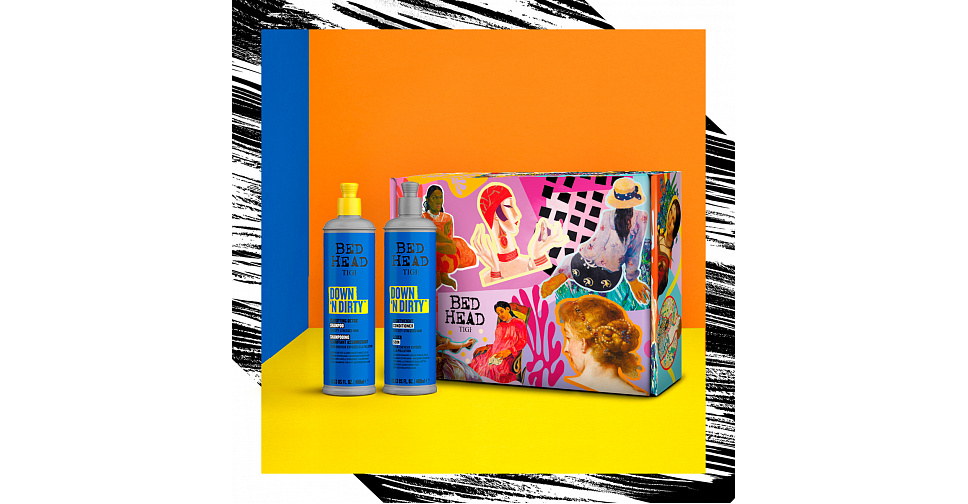 купить ПОДАРОЧНЫЙ НАБОР ДЕТОКС ДЛЯ ВОЛОС TIGI BED HEAD DOWN N DIRTY в ...